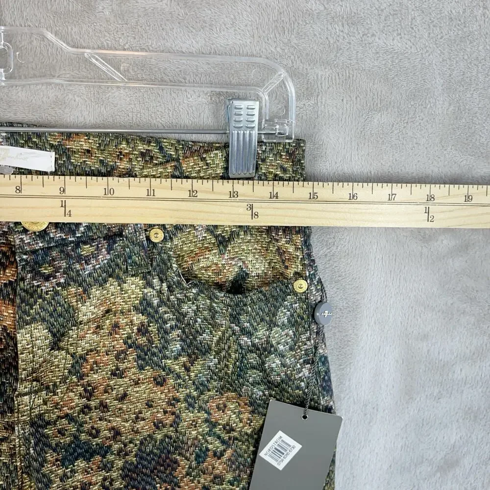 NWT 7 For All Mankind Tapestry Floral Botanical Skinny Jeans Size 12 Regencycore - Picture 10 of 15